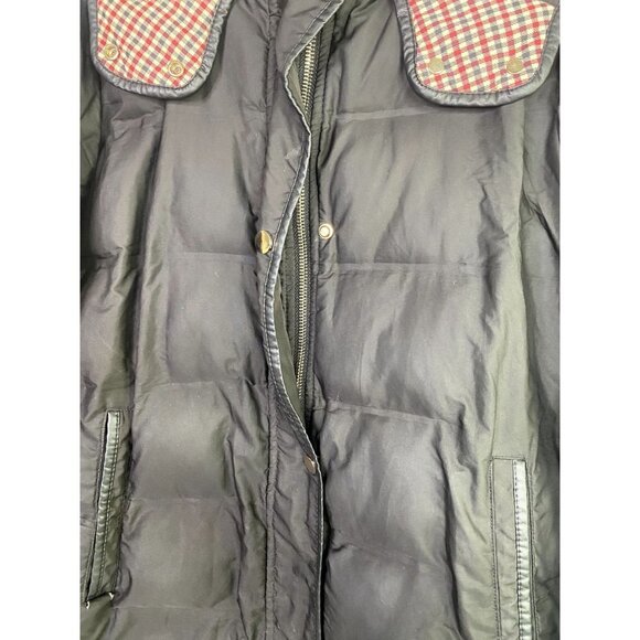 Zara Long Puffer Parka Hooded Jacket Long Sleeves Pockets Button Zip XS Black - Picture 14 of 14